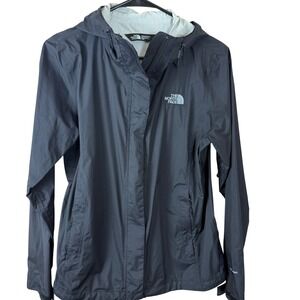 The North Face Womens Dryvent Black Rain Jacket Hooded Lightweight Coat